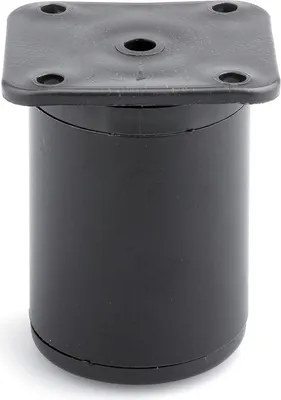 Produktbild von FA010 60 mm verstellbarer Möbelfuß, Mattschwarz
