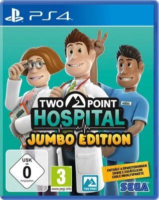 Produktbild von SEGA Two Point Hospital: JUMBO Edition, PlayStation 4, E10+ (Jeder über 10 Jahre), Physische Medien