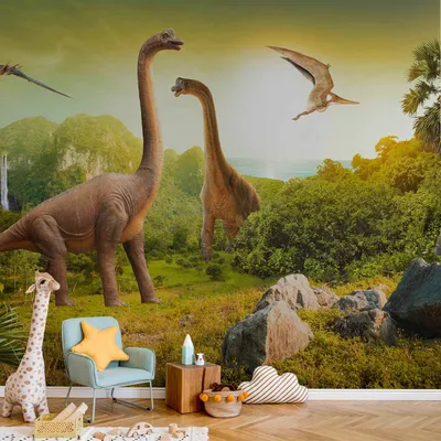 Produktbild von Vlies Fototapete - Dinosaurs 450x315 cm Für Kinder 10110902-10