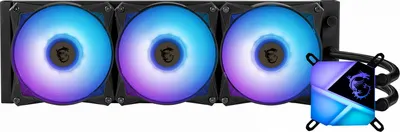 Image de MSI MPG CORELIQUID C360 - Système de refroidissement liquide pour processeur - Taille du radiateur : 360 mm - (pour : LGA1156, AM2, AM2+, LGA1366, AM3, LGA1155, AM3+, LGA2011, FM1, FM2, LGA1150, FM2+, LGA2011-3, LGA1151, AM4, LGA2066, LGA1200, LGA1700)