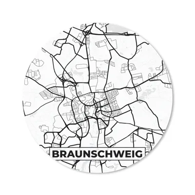 Produktbild von MuchoWow® Mauspad Mousepad Braunschweig - Stadtplan - Karte 40x40 cm - Mousepads - Maus Mat - Pad - Mausunterlage - Schreibtisch Accessoires