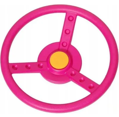 Produktbild von BelloGriardino | Kinderlenkrad - Rosa - Wetterfest - 360° Drehung - Ideal für Spielplatz und Garten