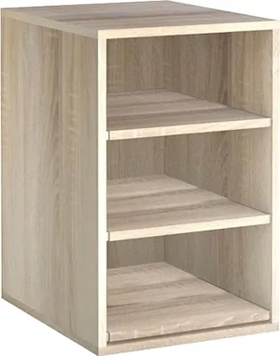Produktbild von Modul CAVEPRO mit 3 Ausziehböden für Kisten (bis 19 cm H), B 45 x T 55 cm, Eiche hell, Holz, Natur