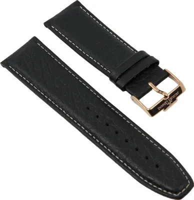 Produktbild von Jacques Lemans Mogana Uhrarmband 24mm Leder Schwarz 1-1152
