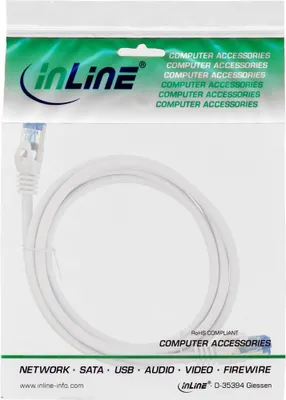 Obrázok produktu pre InLine 74830W, 30 m, Cat6a, S/FTP (S-STP), RJ-45, RJ-45, Biela