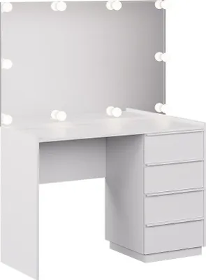 Zdjęcie produktu dla Stół toaletowy Vicco Viktoria Biały 110 cm z lustrem i oświetleniem LED, Model 59330
