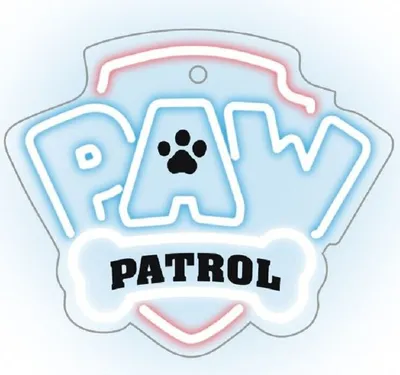 Image de Paw Patrol Lumière néon LED sur plexiglas Décoration veilleuse pour chambre d'enfant Logo Paw Patrol à fixer au mur