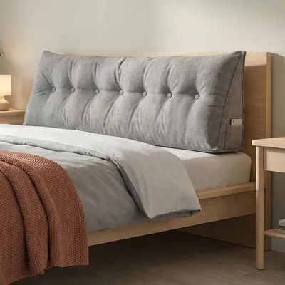 Produktbild von Kissen Bett Rückenkissen Lesekissen für Bett Und Sofa Rückenlehne Kissen Keilkissen Rückenlehne Rückenpolster 200 x 19 x 50cm