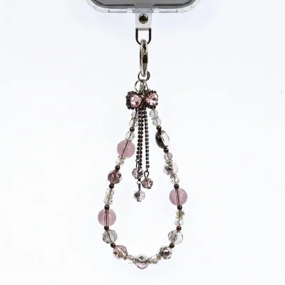 Zdjęcie produktu dla Smycz do Telefonu Zawieszka na Nadgarstek Crong Phone Charm Pink Bow