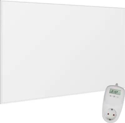 Produktbild von VIESTA® Infrarot Wandheizung mit Thermostat [INKL. TH10 THERMOSTAT] – Infrarotheizung Wandmontage Heizkörper – Carbon Crystal Infrarotheizung – Paneel Badezimmer geeignet – (Modell F1200-1200W)