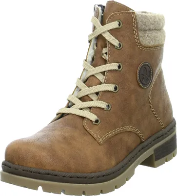 Produktbild von Rieker  Damenschuhe Stiefel Schnürer Stiefel Braun Freizeit, Schuhgröße:38 EU