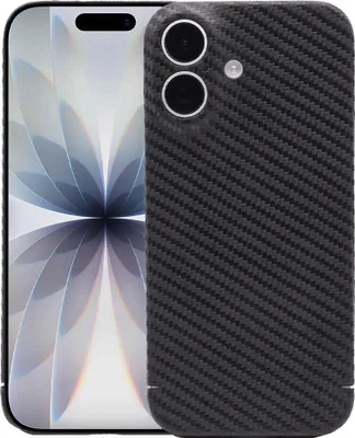 Produktbild von Handyhülle für iPhone 17, Nevox Carbon Series, Schwarz