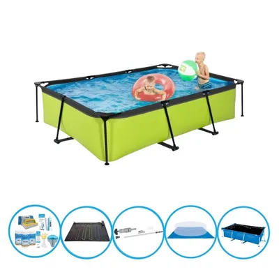 Zdjęcie produktu dla Basen EXIT Lime - Basen stelażowy 300x200x65 cm - Basen Combo Deal