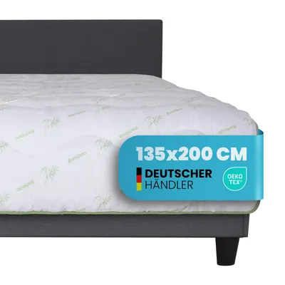 Produktbild von Steppbett Bamboo 135x200 cm, Bettdecke mit Bambusfasern antibakteriell und nachhaltig, temperaturausgleichend und feuchtigkeitsregulierend