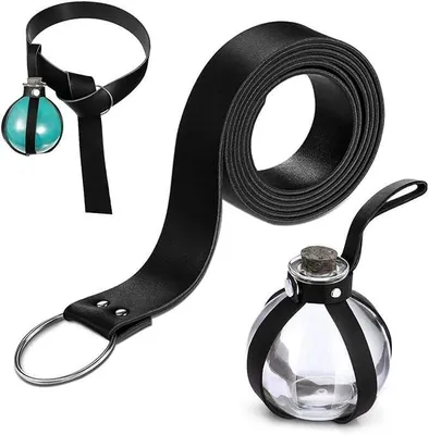 Produktbild von Inovra - Halloween-Set für Nekromanten - Mittelalterliche Kleidung - Gürtel aus Rundleder - Fläschchen für Zaubertränke - Cosplay-Accessoires - Hochwertige Materialien - Mittelalterliches Kostüm