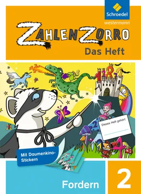 Produktbild von Zahlenzorro - Das Heft. Forderheft 2