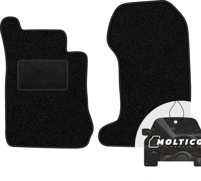 Produktbild von moto-MOLTICO Vorne Fußmatten Auto Velours Autoteppiche Schwarz Automatten Set 2-teilig passend für Mercedes-Benz E-Klasse W210 4-matic 1995-2002