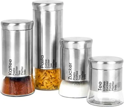 Produktbild von Vorratsgläser Vorratsdose Kaffeedose Zuckerdose Frischhaltedose Vorratsglas Glas
