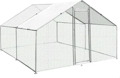 Image de Poulailler, enclos pour poules, parc extérieur, cage à poules, abri anti-UV, clapier, poulailler, enclos extérieur