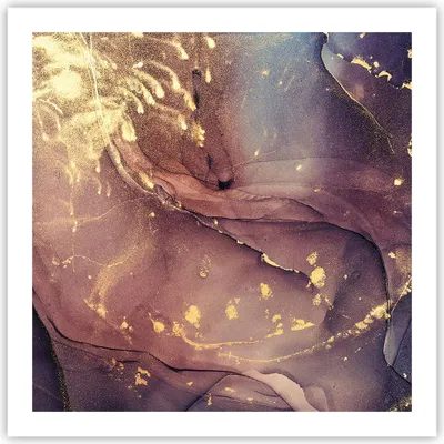 Produktbild von Poster - Poster ohne Rahmen - Stein Gold Marmor - 60x60 cm - Wand Bild - Wanddeko - Wandbilder - Kunstposter - Wandposter - Bilder - Kunstdruck - Wanddekoration - Wandbild - P2XAC60x60-4714