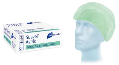 Produktbild von Meditrade Suavel Astrid, Schwestern- und Patientenhaube grün