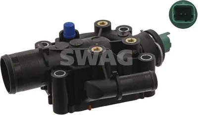 Produktbild von SWAG Thermostatgehäuse 62 93 4977 passend für PEUGEOT 206 Schrägheck (2A/C) Kunststoff