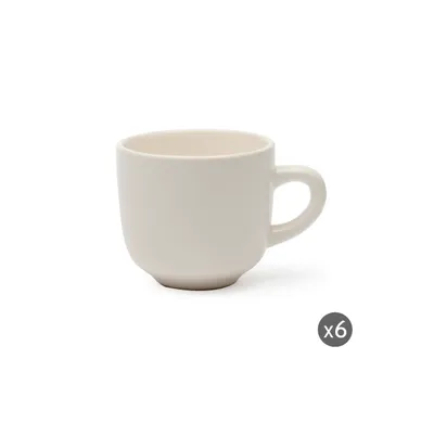 Immagine prodotto di Excelsa set di 6 tazze da tè Fashion in ceramica bianca da 25 cl