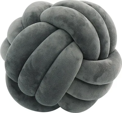 Produktbild von CANDeal 20cm Knotenkissen, Geknotetes Kissen für Sofa, Bett, Nachbildungat, Zierkissen Knoten, Knoten-Ball-Kissen, Baby Bett Zimmer Nachbildung Spielzeug handgemachtes, Kreativität Mode Geschenk
