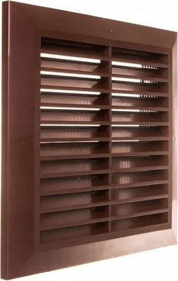 A brown ventilation grille is shown against a white background.