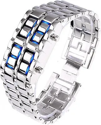 Produktbild von Luxus Armbanduhr IRON SAMURAI - Silber Blau für Herren KP763