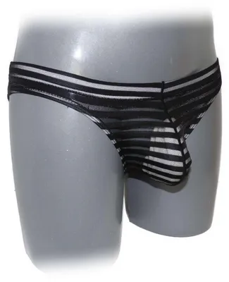 Produktbild von Transparente Herren Slips, Schwarz, Größe M