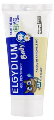 Zdjęcie produktu dla Elgydium, Baby, rumianek, pasta do zębów o działaniu oczyszczającym, 30 ml