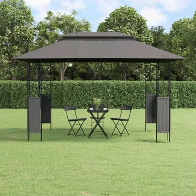 Zdjęcie produktu dla Pawilon z dachem antracytowy 400x300x270 cm stalowy