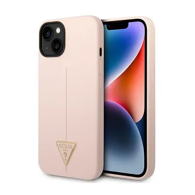 Obrázek produktu pro Guess Guhcp14Msltgp Iphone 14 Plus 6.7 Růžové/Růžové Pevné Pouzdro Silikonový Trojúhelník