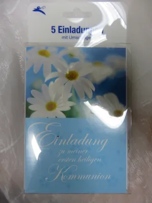 Produktbild von Einladungen - Einladungskarten Kommunion * 5 Stck.