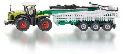 Productafbeelding van Siku tractor Claas Xerion met aanhanger; 1827