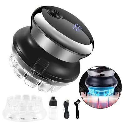 Produktbild von Elektrischer Haarschneider 360° Klinge USB wiederaufladbar 60min LED Anzeige wasserabweisend für Kurzhaarschnitt Zuhause
