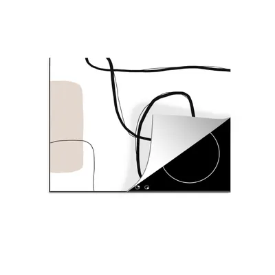 Obrázok produktu pre MuchoWow® Krycia doska sporáka - Indukčná ochrana - 70x52cm Abstraktné - Pastel - Minimalizmus - Kryt na sporák z vinylu - Zväčšuje pracovnú plochu -