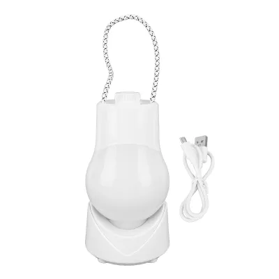 Zdjęcie produktu dla Lampka nocna z uchwytem do przenoszenia Zasilana USB Białe światło Bezstopniowe ściemnianie Przenośna lampka nocna do sypialni