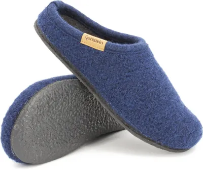 Produktbild von Gottstein Filz-Pantoffel ALP- COMFORT mit Kork-Einlegesohle Ink Blue ,38