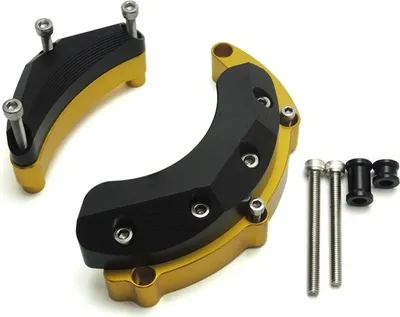 Image de Pour YAMAHA MT09 MT-09 2014, 2015, 2016, 2017 : protège-moteur, glissières de protection, cache de protection, couleur or