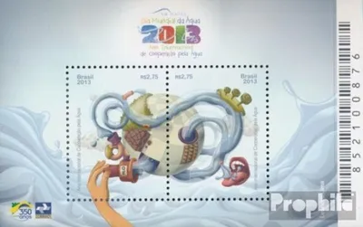 Produktbild von Briefmarken Brasilien 2013 Mi Block162 (kompl.Ausg.) postfrisch Jahr der Wasserkooperation