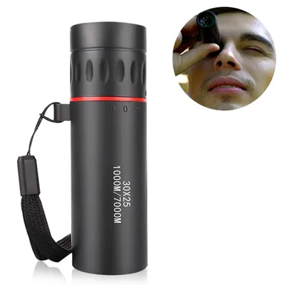Produktbild von Mini-Monokular 30x25 HD mit Nachtsichtfunktion, tragbarer Fokus und 10-fachem Zoom für Reisen und Jagd