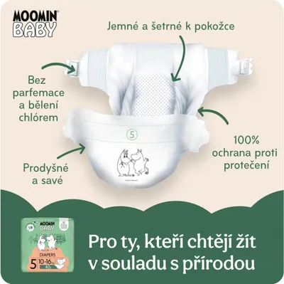 Image de Mumin Baby 5 Maxi 10-16 kg (40 ks)