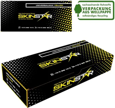 Zdjęcie produktu dla SKINSTAR Universal Wax YELLOW EDITION Wosk do nart i biegówek 250g