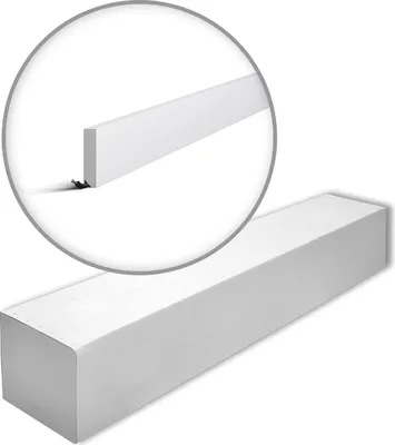 Immagine prodotto di NMC FT2-box WALLSTYL Noel Marquet 1 cartone con 17 listelli decorativi Modanatura per pavimenti Listello di rifinitura stile moderno colore bianco | 34 m