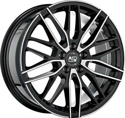 Produktbild von Alufelge Msw Msw 72 8X18 5X112 Et 50 Gloss Black Full Polished
