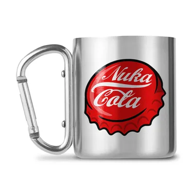 Produktbild von Terminal 9 Tasse Nuka Cola - Tasse mit Karabinerhaken silberfarben Standard