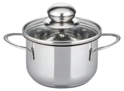 Produktbild von ELO Basic Prima Tavola Topfset Edelstahl Volumenskala Induktion silberfarben 15-teilig