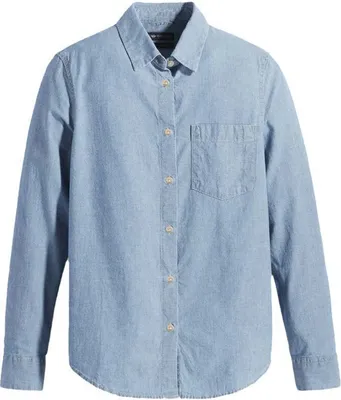 Image de Dockers Original Chemise à manches longues Bleu L Femme Bleu L